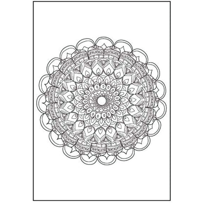 A4 Tranquil Advanced Colouring Book - Intricate Designs Relaxing Art Therapy High Quality Paper Tranquil