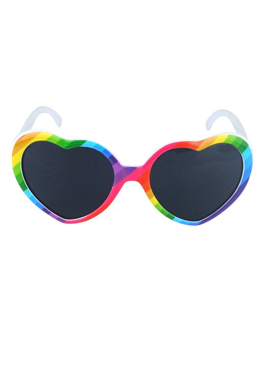 Pride Rainbow Heart Glasses