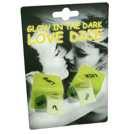 Glow In The Dark Love Dice