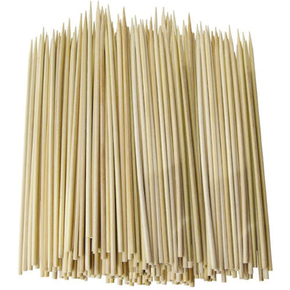 Bamboo Skewers 150 Pack - Wooden Barbecue and Grilling Skewers for Cooking and Serving