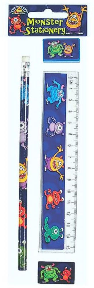 Monster 4 Piece Stationery Set
