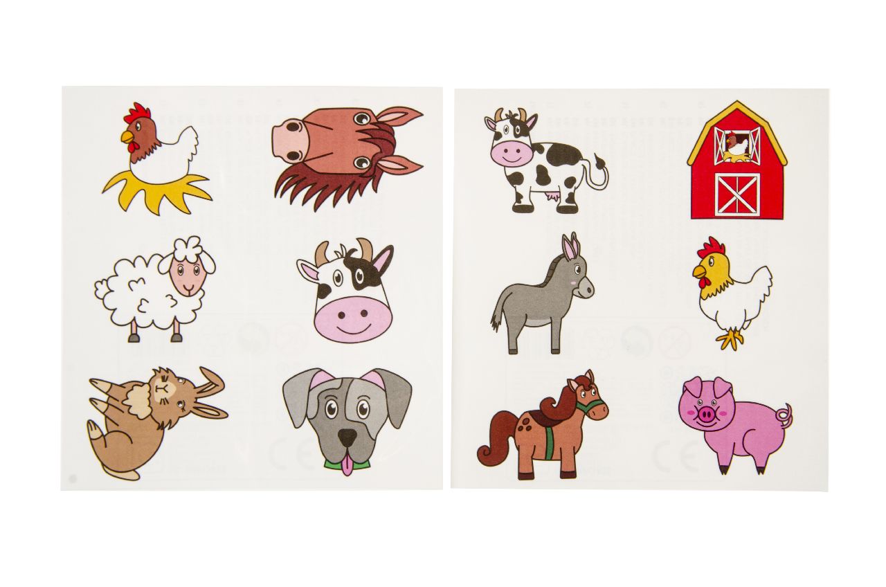 Farm Animal Tattoo Sheet