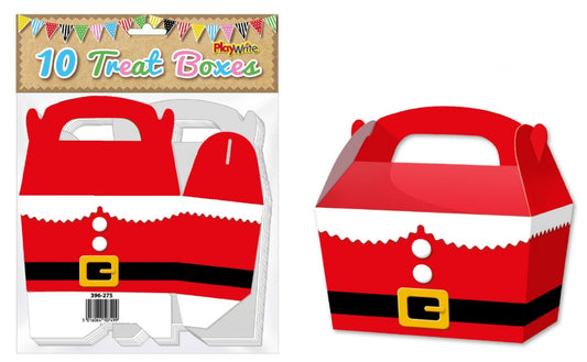 10 Santa Suit Party Treat Boxes
