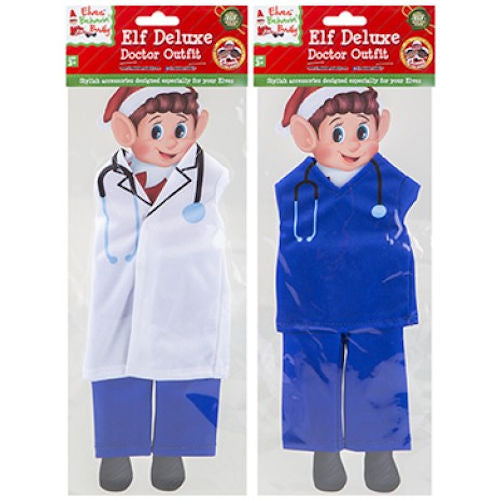 Doctors Outfit For Naughty Elf - Single Assorted Christmas Festive Costume Accessory Dress-Up Fun Elf On The Shelf