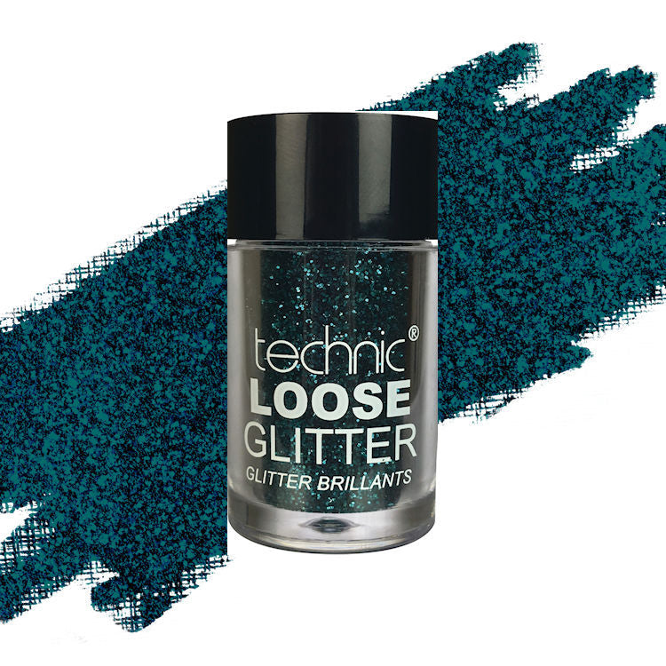 Technic Cosmetics Loose Glitter Sarasota Shore Green - Ultra-Fine Sparkle Long-Lasting Easy Application Versatile Use