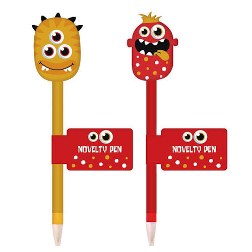 Monster Pen - Assorted Quirky Playful Pen Design Shaped Like Monsters Fun Writing