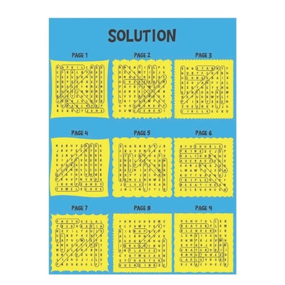 Kids Word Search Puzzle Book - Single Assorted Engaging Word Search Puzzles Children's Entertainment