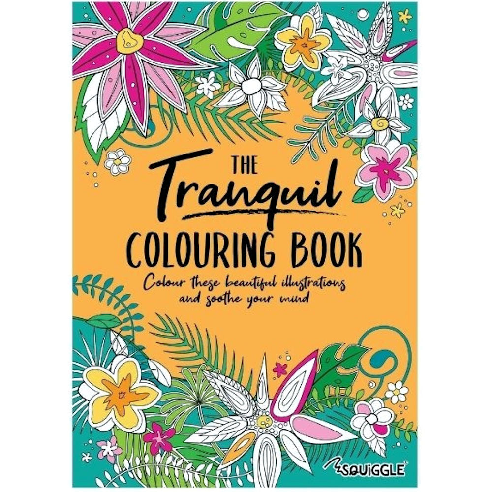 A4 Tranquil Advanced Colouring Book - Intricate Designs Relaxing Art Therapy High Quality Paper Tranquil